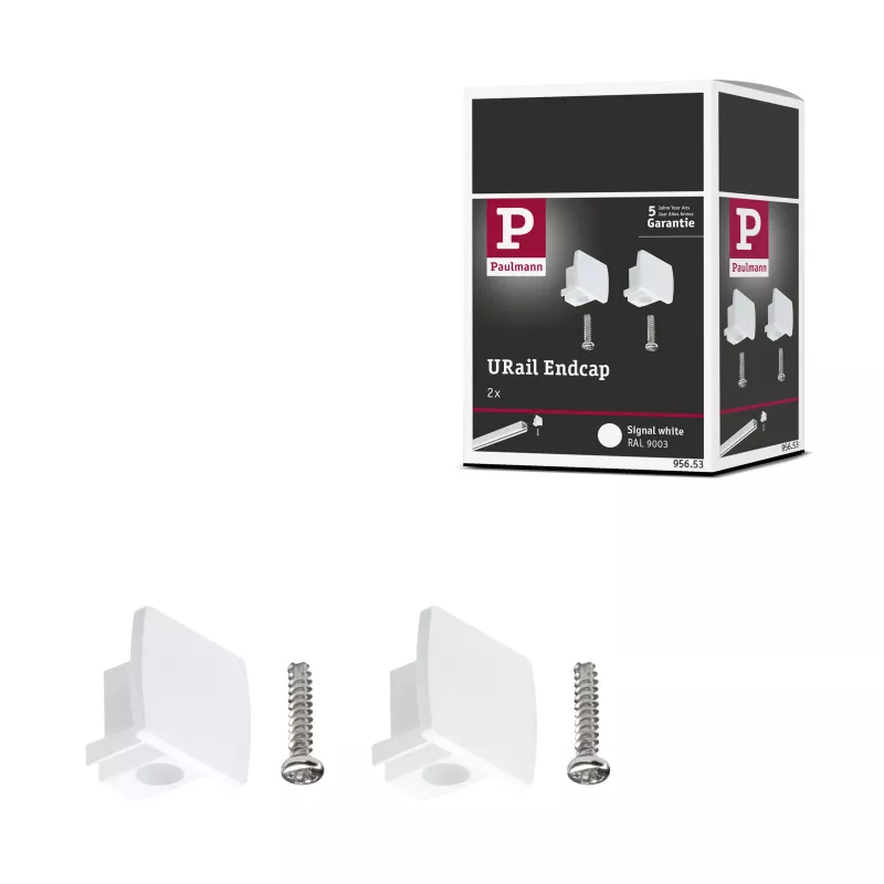 Conectores URail de 13x21 mm, color blanco señal.