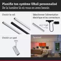 URail Spot Smart Home Zigbee 3.0 Tarie RGBW 230lm 4.5W RGBW+ regulable 230V - système d'accrochage et décoration - détail 8