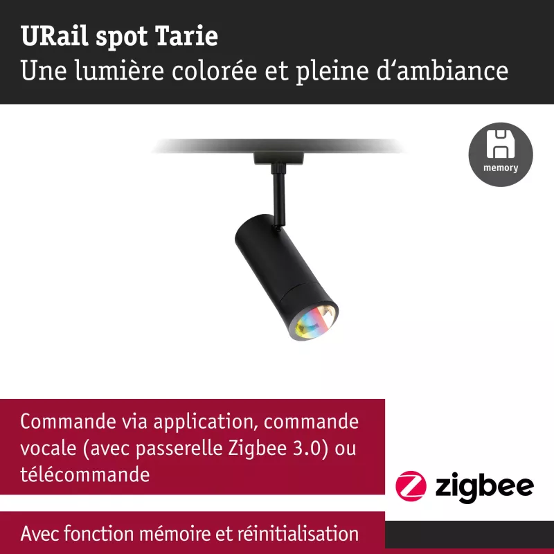 URail Spot Smart Home Zigbee 3.0 Tarie RGBW 230lm 4.5W RGBW+ regulable 230V