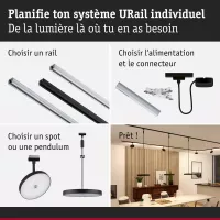 URail Spot sur rail 3-Step-Dim Hildor 850lm 15W 3000K gradable 230V - système d'accrochage et décoration - détail 42