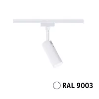 URail Spot sur rail 3-Step-Dim Tubo Spot individuel 170lm 4W 4000K gradable 230V Blanc signal - système d'accrochage et décoration - détail 5