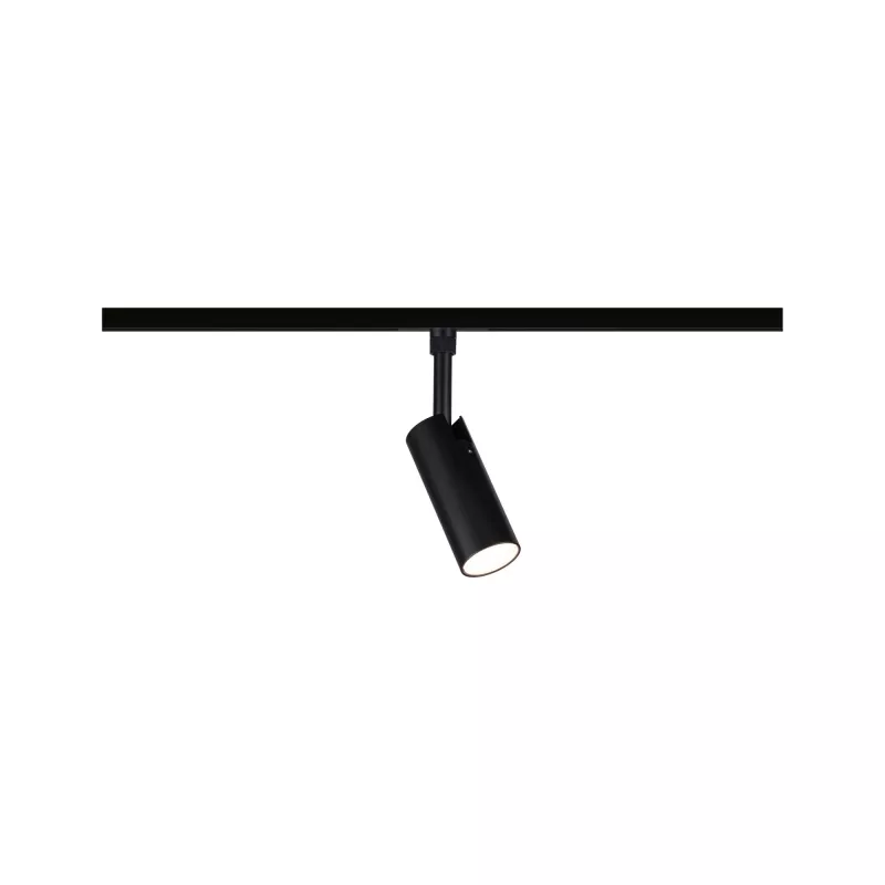 Foco individual Tubo para riel URail, regulable en 3 pasos, 200 lm, 4 W, 2700-4000 K, 230 V, negro mate.