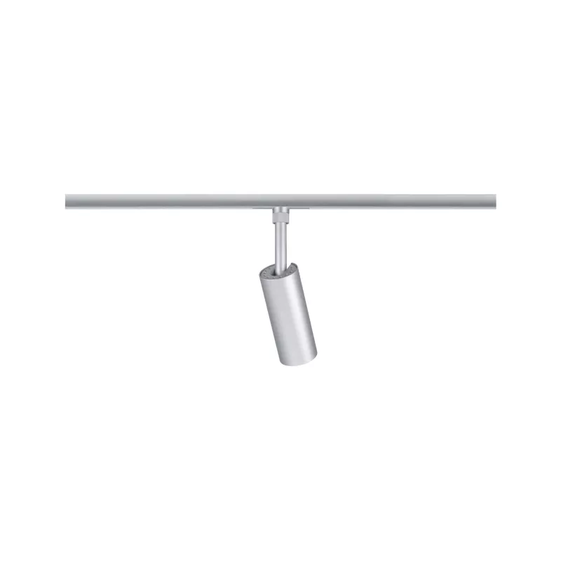 URail Schienenstrahler, 3-stufig dimmbar, Tubo Einzelstrahler, 300 lm, 4 W, 2700–4000 K, 230 V, Mattchrom