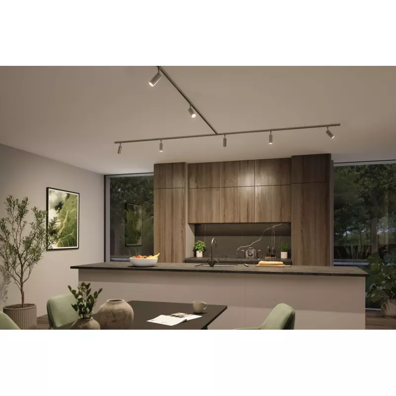 URail Track spotlight 3-Step-Dim Tubo Individual spotlight 300lm 4W 2700 - 4000K dimmable 230V Matt chrome