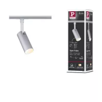 URail Schienenstrahler, 3-stufig dimmbar, Tubo Einzelstrahler, 300 lm, 4 W, 2700–4000 K, 230 V, Mattchrom - système d'accrochage et décoration - détail 20