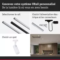 URail Spot sur rail 3-Step-Dim Tubo Spot individuel 320lm 4W 2700 - 4000K gradable 230V Blanc signal - système d'accrochage et décoration - détail 9