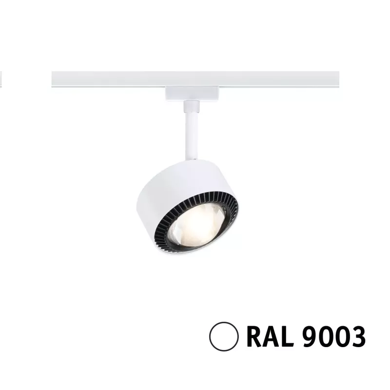 URail Track spotlight Aldan Individual spotlight 470lm 8W 3000K dimmable 230V Signal white