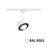 URail Spot sur rail Aldan Spot individuel 470lm 8W 4000K gradable 230V Blanc signal - système d'accrochage et décoration - détail 6