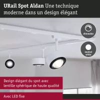 URail Spot sur rail Aldan Spot individuel 470lm 8W 4000K gradable 230V Blanc signal - système d'accrochage et décoration - détail 7