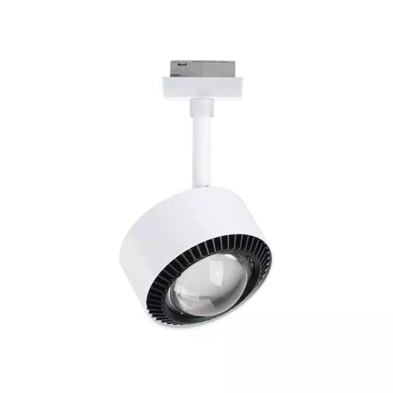 Foco para vía URail Aldan Individual 470lm 8W 4000K regulable 230V Blanco señal