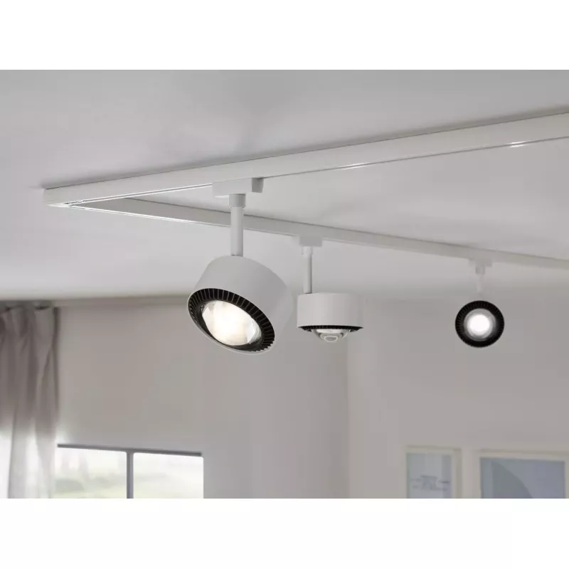 URail Spot sur rail Aldan Spot individuel 500lm 8W White Switch 230V