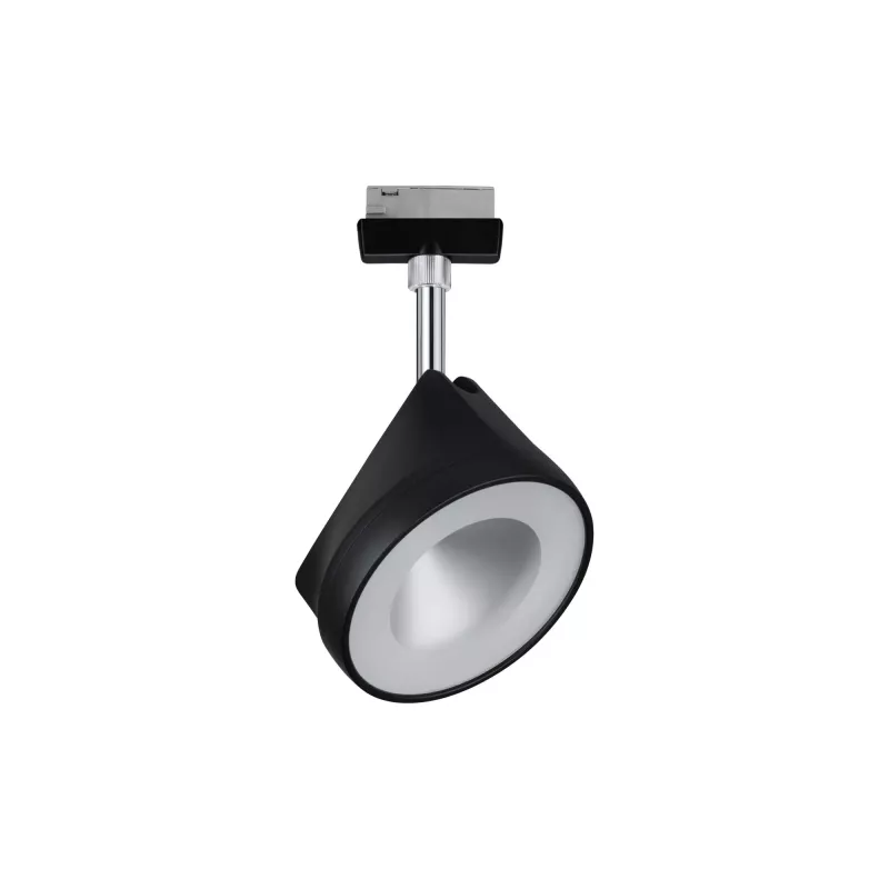 Foco individual URail Arena Track Spot, 860 lm, 14 W, 4000 K, regulable, 230 V, negro mate, cromado.