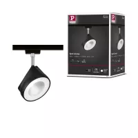 Foco individual URail Arena Track Spot, 860 lm, 14 W, 4000 K, regulable, 230 V, negro mate, cromado. - système d'accrochage et décoration - détail 8