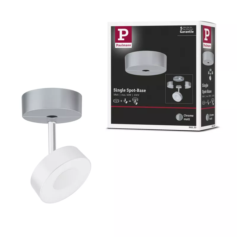 URail Spot sur rail Base Spot individuel max. 50W 230V