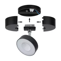 URail Spot sur rail Base Spot individuel max. 50W 230V - système d'accrochage et décoration - détail 9