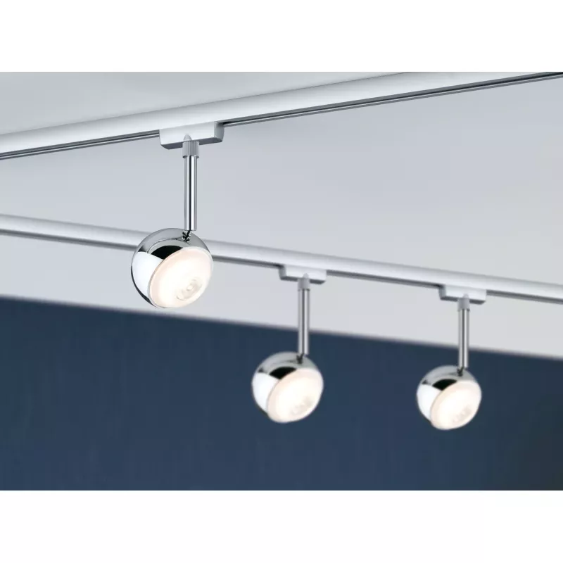 URail Schienenstrahler Capsule II Einzelstrahler 439 lm 6,3 W 2700 K dimmbar 230 V Mattchrom, Chrom