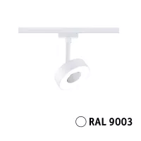 URail Gleisstrahler, rund, 190 lm, 5 W, 4000 K, dimmbar, 230 V, Signalweiß - système d'accrochage et décoration - détail 5