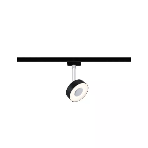 URail Schienenstrahler Circle 200lm 5W 2700K dimmbar 230V Matt schwarz