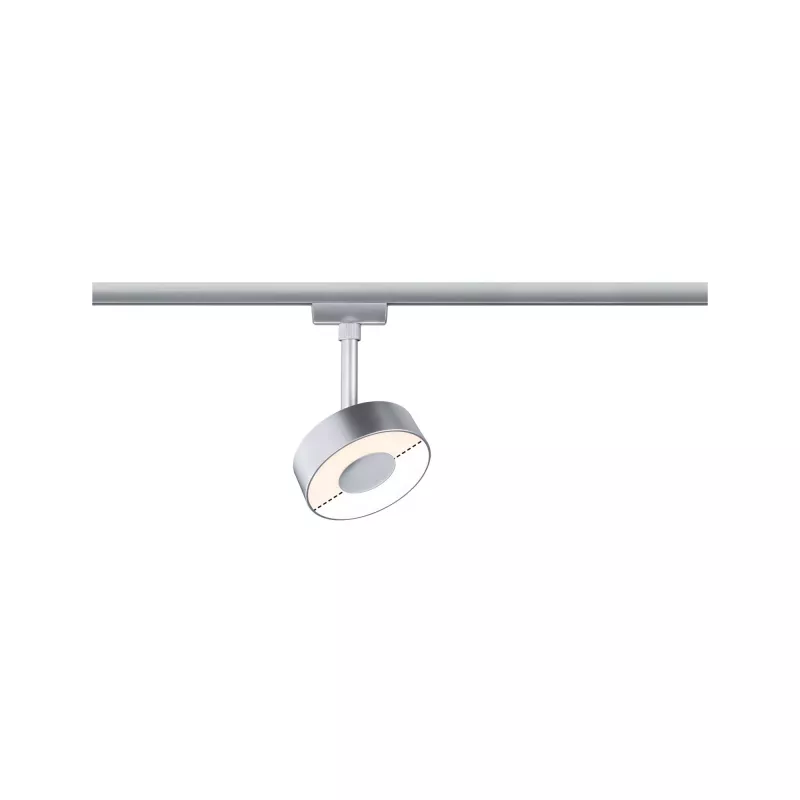 Foco circular para riel URail, 200 lm, 5 W, color blanco, con interruptor, 230 V. - système d'accrochage et décoration