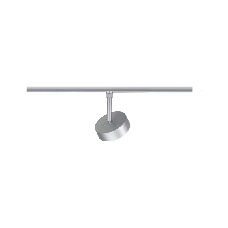 URail Schienenstrahler, rund, 220 lm, 5 W, dimmbar, 2700–4000 K, 230 V, matt verchromt