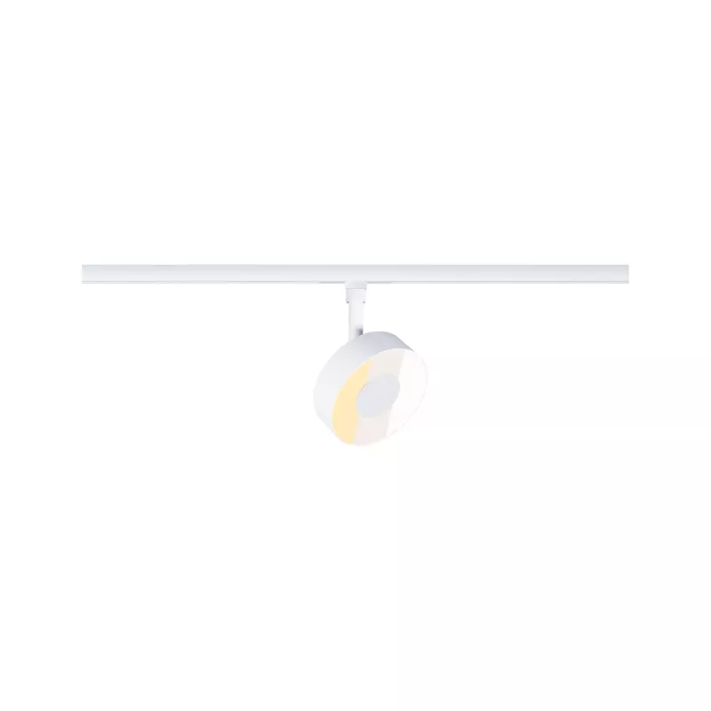 URail Spot sur rail Circle 250lm 5W 2700 - 4000K gradable 230V Blanc signal - système d'accrochage et décoration