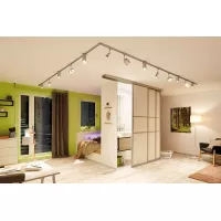 URail Schienenstrahler Circle Basic Kit 4x222lm 4x5,3W 2700K 230V Mattchrom, Chrom - système d'accrochage et décoration - détail 8