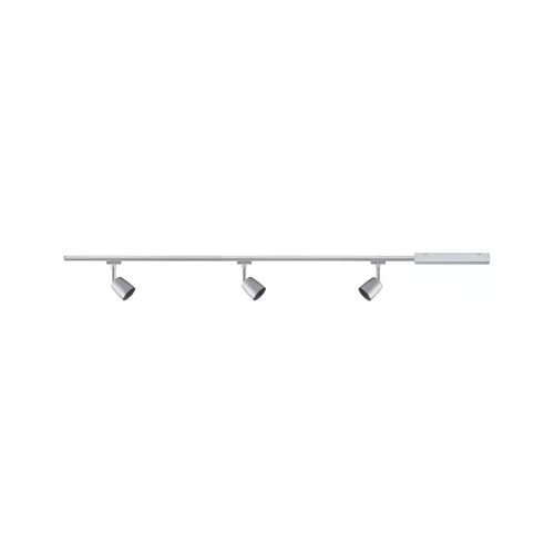 URail Spot sur rail Cover Kit de base GU10 max. 3x10W gradable 230V Chrome mat, Chrome