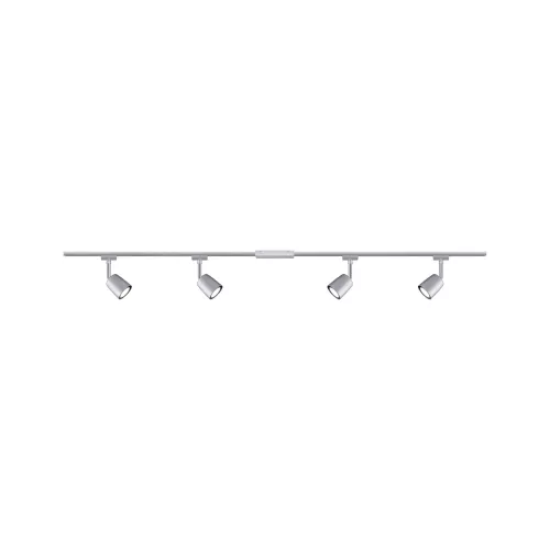 Kit básico de cubierta para foco de riel URAil GU10 máx. 4x10W regulable 230V Cromo mate, Cromo