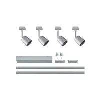 URail Schienenstrahler-Abdeckung Basisset GU10 max. 4x10W dimmbar 230V Mattchrom, Chrom - système d'accrochage et décoration - détail 4