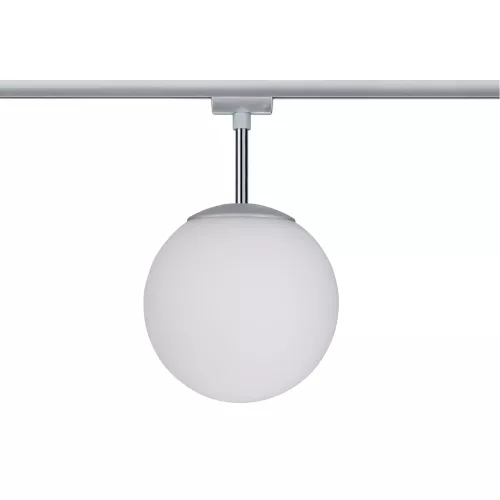 URail Schienenstrahler, Leuchte, E14, max. 10 W, dimmbar, 230 V, mattchrom, opal