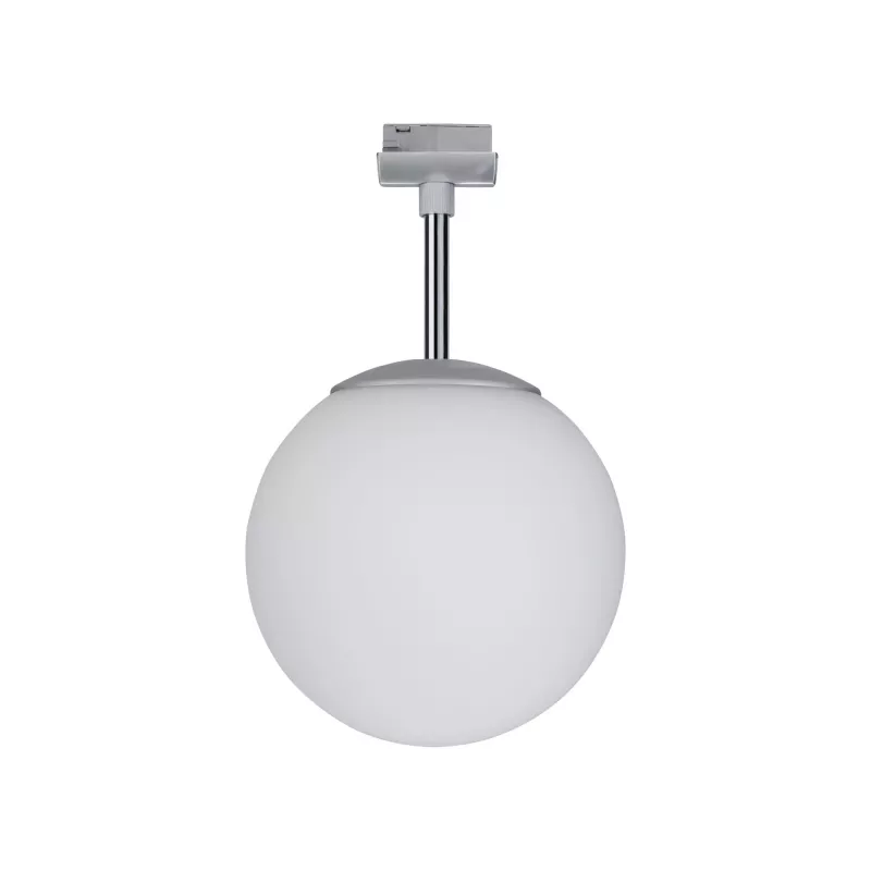 URail Schienenstrahler, Leuchte, E14, max. 10 W, dimmbar, 230 V, mattchrom, opal