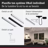 URail Spot sur rail Luxe GU10 max. 10W gradable 230V - système d'accrochage et décoration - détail 45