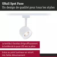Foco para riel URail, panel de 680 lm, 7,4 W, 4000 K, regulable, 230 V, color blanco señal. - système d'accrochage et décoration - détail 7