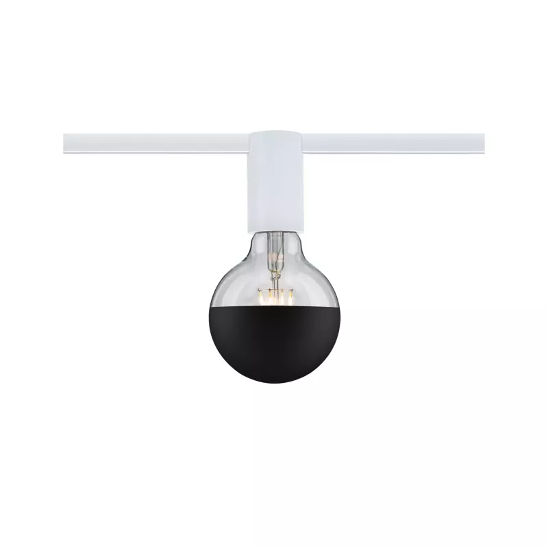 Foco para carril URail, casquillo E27, máx. 20 W, regulable, 230 V, luz blanca.