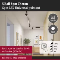 URail Spot sur rail Theron Spot individuel 1100lm 11W 4000K gradable 230V - système d'accrochage et décoration - détail 26