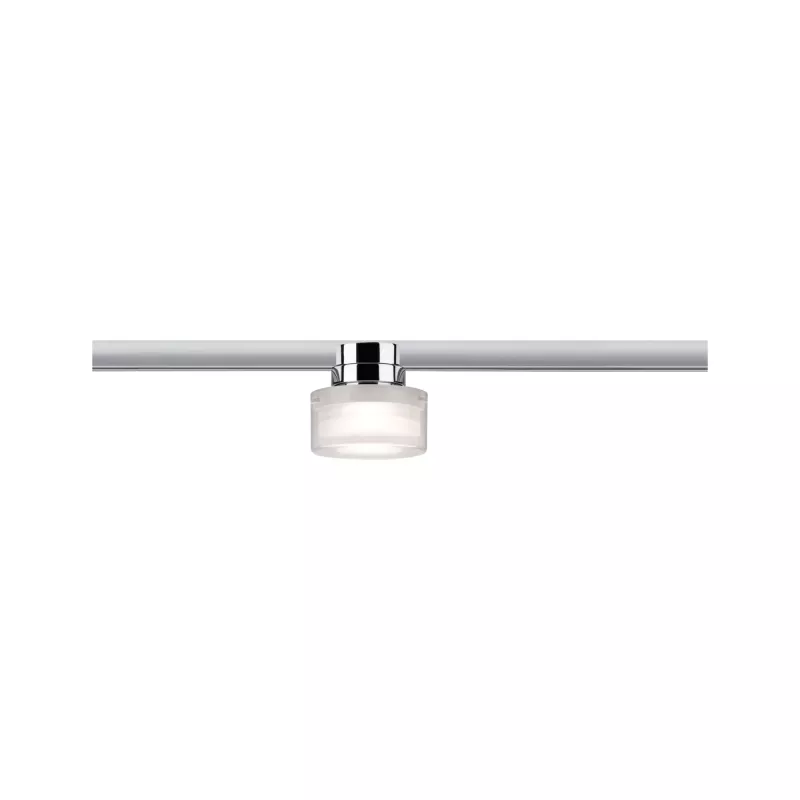 URail Spot auf Schienen Topa Dot Einzelstrahler 350 lm 4,9 W 2700 K dimmbar 230 V Chrom, Klar, Satin - système d'accrochage et décoration