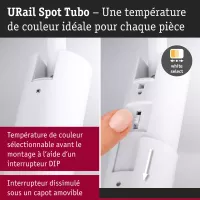 URail Track spotlight Tubo Individual spotlight 320lm 4W 2700 - 4000K 230V Signal white - système d'accrochage et décoration - détail 8