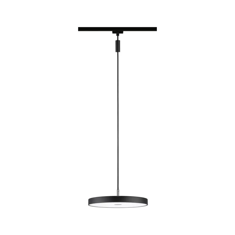 URail Pendelleuchte Hildor, 3-stufig dimmbar, 850 lm, 15 W, 4000 K, 230 V, matt schwarz - système d'accrochage et décoration