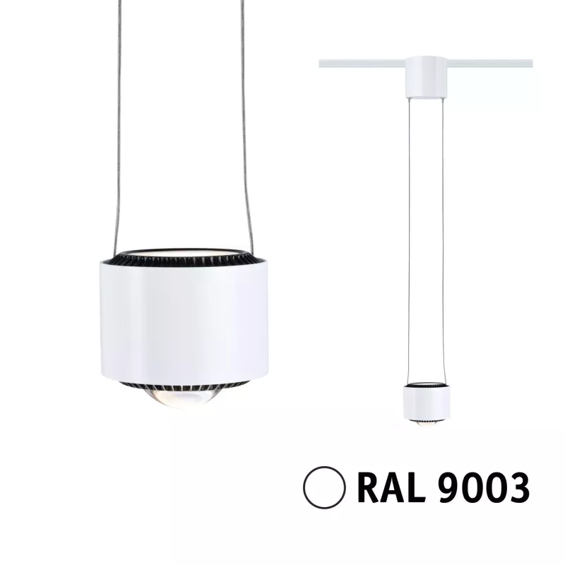 URail Pendant Lamp Aldan 750lm 8.5W 4000K dimmable 230V Signal white
