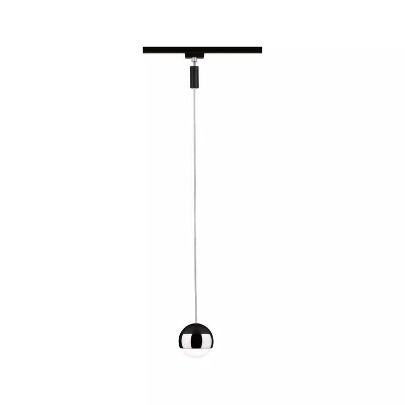 URail Suspension Capsule II 400lm 6,3W 2700K gradable 230V Noir mat, Chrome - système d'accrochage et décoration