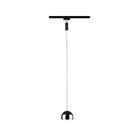 URail Suspension Capsule II 400lm 6,3W 2700K gradable 230V Noir mat, Chrome - système d'accrochage et décoration - détail 1