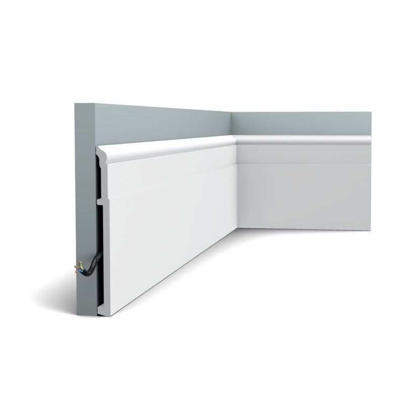 SX156 ORAC Battiscopa Duropolymer L200 x H20,2 x L1,6 cm ORAC DECOR 3 - Cornice per Quadri