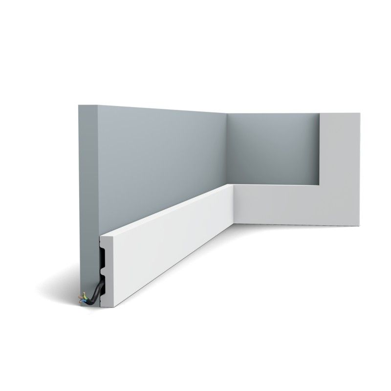 SX157 ORAC Battiscopa Duropolymer L200 x H6,6 x P1,3 cm ORAC DECOR 5 - Cornice Quadro