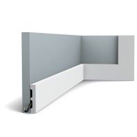 Zócalo de duropolímero ORAC SX157 L200 x H6,6 x W1,3 cm ORAC DECOR 5 - Cimaise Tableau 