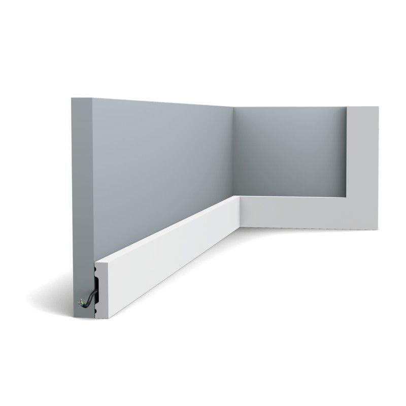 SX162 ORAC Battiscopa Duropolymer L200 x H4 x L1 cm ORAC DECOR 6 - Cornice per Quadri