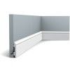 SX165 ORAC Battiscopa in Duropolymer L200 x H6,9 x L1,1 cm ORAC DECOR 3 - Cimaise Tableau 