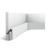 SX171-RAL9003 ORAC Skirting board RAL9003 Duropolymer L200 x H10 x W2.2 cm ORAC DECOR 3 - Cimaise Tableau 