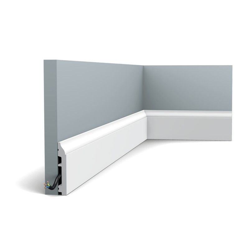 SX172 ORAC Battiscopa Duropolymer L200 x H8,5 x L1,4 cm ORAC DECOR 3 - Cornice Quadro