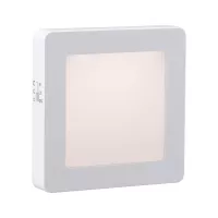 Lámpara nocturna Esby con sensor crepuscular cuadrado, 3000K, 0,7 lm - système d'accrochage et décoration - détail 2