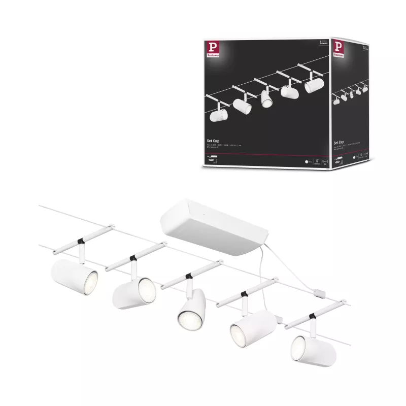CorDuo Cup Cable System Basic Kit GU5.3 max. 5x10W 230/12V